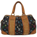 LOUIS VUITTON Monogram Multicolor Courtney MM Bag 2way Black M45642 Auth 107874V-2