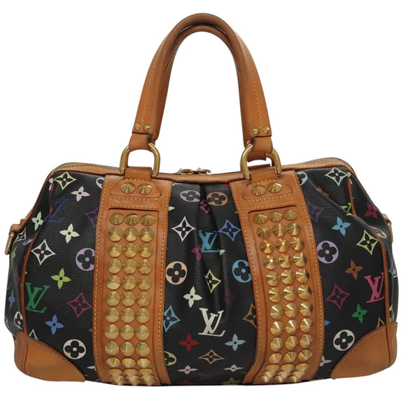 LOUIS VUITTON Monogram Multicolor Courtney MM Bag 2way Black M45642 Auth 107874V