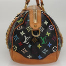 LOUIS VUITTON Monogram Multicolor Courtney MM Bag 2way Black M45642 Auth 107874V-4