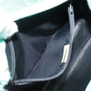 CHANEL V stitch Shoulder Bag Nylon Green Gold CC Auth 107879-23