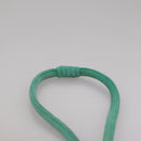 CHANEL V stitch Shoulder Bag Nylon Green Gold CC Auth 107879-8