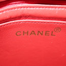 CHANEL Matelasse Chain Shoulder Bag Lamb Skin Orange Gold CC Auth 107881SAV-21