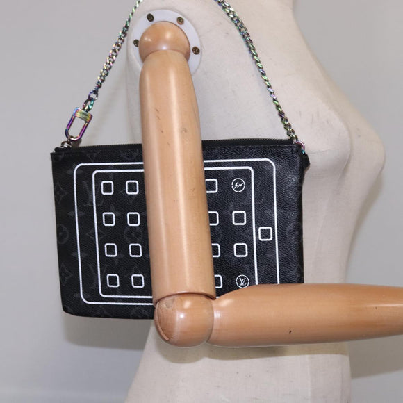 LOUIS VUITTON Monogram Eclipse Fragment iPhone Case M64449 LV Auth 107928