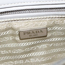PRADA Quilted Chain Shoulder Bag Nylon Beige Silver Auth 107929-20