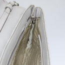 PRADA Quilted Chain Shoulder Bag Nylon Beige Silver Auth 107929-21