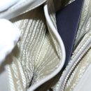 PRADA Quilted Chain Shoulder Bag Nylon Beige Silver Auth 107929-25