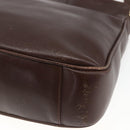 GUCCI Bamboo Hand Bag Leather 2way Brown Gold Auth 107937-14