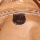 GUCCI Bamboo Hand Bag Leather 2way Brown Gold Auth 107937-16