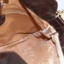 GUCCI Bamboo Hand Bag Leather 2way Brown Gold Auth 107937-19