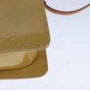 LOUIS VUITTON Monogram Vernis Motto Accessory Pouch Beige M91136 LV Auth 107950-16