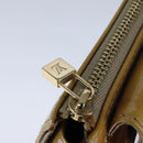 LOUIS VUITTON Monogram Vernis Motto Accessory Pouch Beige M91136 LV Auth 107950-10