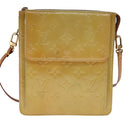LOUIS VUITTON Monogram Vernis Motto Accessory Pouch Beige M91136 LV Auth 107950-13