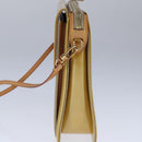 LOUIS VUITTON Monogram Vernis Motto Accessory Pouch Beige M91136 LV Auth 107950-4