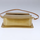 LOUIS VUITTON Monogram Vernis Motto Accessory Pouch Beige M91136 LV Auth 107950-5