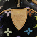 LOUIS VUITTON Monogram Multicolor Speedy 30 Hand Bag Black M92642 Auth 107987SAM-18
