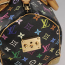 LOUIS VUITTON Monogram Multicolor Speedy 30 Hand Bag Black M92642 Auth 107987SAM-19