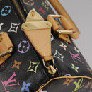 LOUIS VUITTON Monogram Multicolor Speedy 30 Hand Bag Black M92642 Auth 107987SAM-20