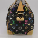 LOUIS VUITTON Monogram Multicolor Speedy 30 Hand Bag Black M92642 Auth 107987SAM-3