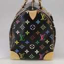 LOUIS VUITTON Monogram Multicolor Speedy 30 Hand Bag Black M92642 Auth 107987SAM-4