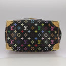 LOUIS VUITTON Monogram Multicolor Speedy 30 Hand Bag Black M92642 Auth 107987SAM-5