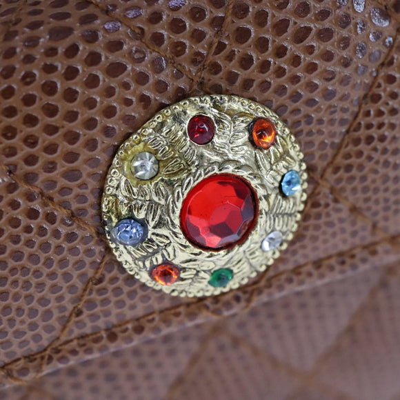 FENDI Vanity Hand Bag Leather 2way Brown Auth 108006AV