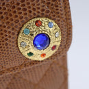 FENDI Vanity Hand Bag Leather 2way Brown Auth 108006AV-9