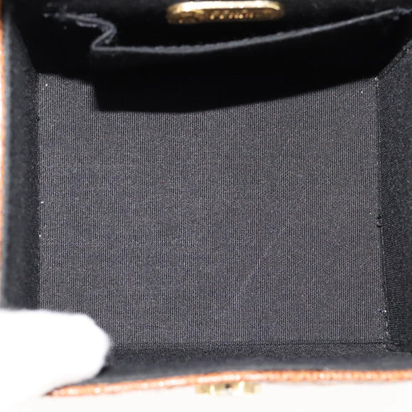 FENDI Vanity Hand Bag Leather 2way Brown Auth 108006AV