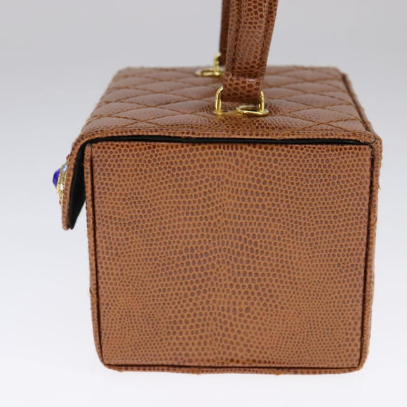 FENDI Vanity Hand Bag Leather 2way Brown Auth 108006AV