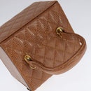 FENDI Vanity Hand Bag Leather 2way Brown Auth 108006AV-6