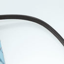 BURBERRY Nova Check Blue Label Accessory Pouch Nylon Blue Silver Auth 108007-8