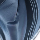 BURBERRY Hologram Clutch Bag Vinyl Beige Silver Auth 108012-11