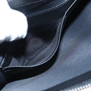 BURBERRY Hologram Clutch Bag Vinyl Beige Silver Auth 108012-21