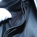 BURBERRY Hologram Clutch Bag Vinyl Beige Silver Auth 108012-12