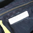 Miu Miu Shoulder Bag Leather Canvas Yellow Beige Auth 108027-17