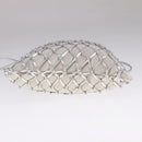 PRADA Chain Shoulder Bag Satin Silver Auth 108034AV-5