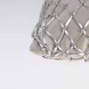 PRADA Chain Shoulder Bag Satin Silver Auth 108034AV-16