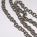 PRADA Chain Shoulder Bag Satin Silver Auth 108034AV-8