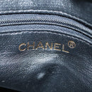 CHANEL Matelasse Shoulder Bag Lamb Skin Black Gold CC Auth 108071-20