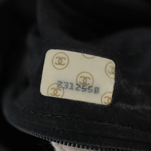 CHANEL Matelasse Shoulder Bag Lamb Skin Black Gold CC Auth 108071