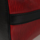 LOUIS VUITTON Epi Petit Noe Shoulder Bag Bicolor Black Red M44017 LV Auth 108096-18