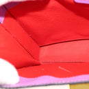 CELINE Shoulder Bag Leather Purple Gold Auth 108107V-19