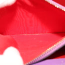 CELINE Shoulder Bag Leather Purple Gold Auth 108107V-23