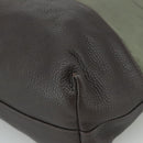 PRADA Tote Bag Nylon Leather 2way Khaki Auth 108115-15