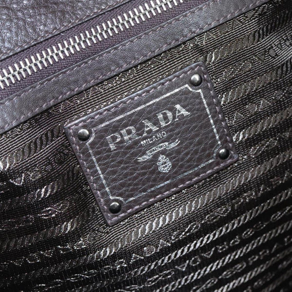 PRADA Tote Bag Nylon Leather 2way Khaki Auth 108115