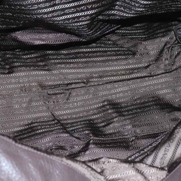 PRADA Tote Bag Nylon Leather 2way Khaki Auth 108115