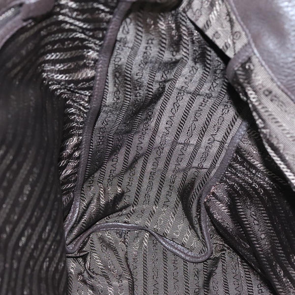 PRADA Tote Bag Nylon Leather 2way Khaki Auth 108115