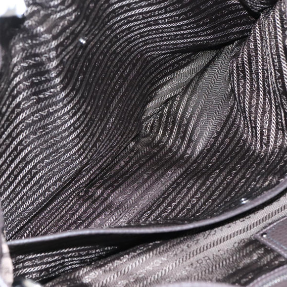 PRADA Tote Bag Nylon Leather 2way Khaki Auth 108115