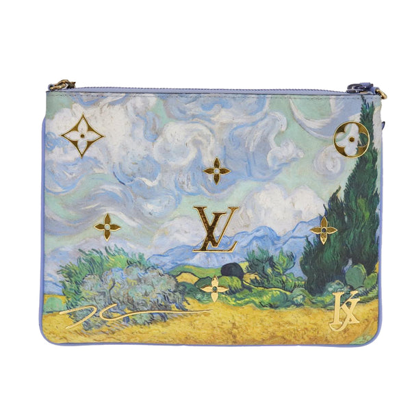 LOUIS VUITTON Masters Collection Pochette Pla Van Gogh Pouch M64620 Auth 108116S