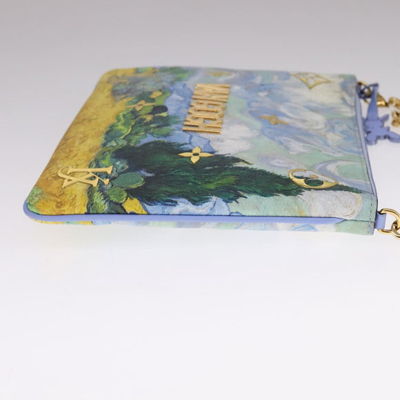 LOUIS VUITTON Masters Collection Pochette Pla Van Gogh Pouch M64620 Auth 108116S
