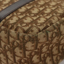Christian Dior Trotter Canvas Hand Bag Brown Auth 108123-15